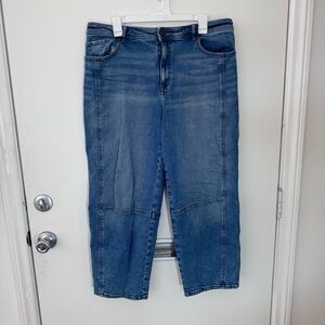 LOFT Outlet Women's High Rise Barrel Jeans Size 12